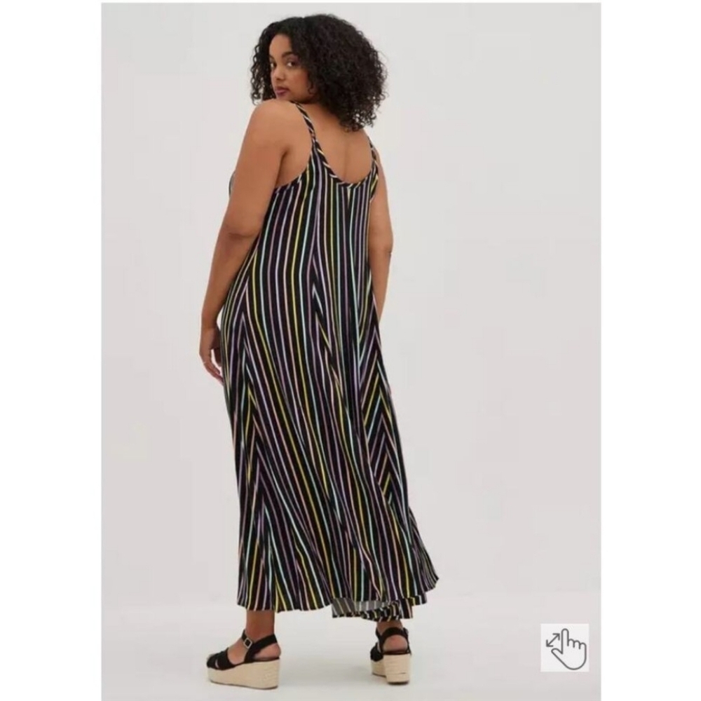 Torrid Challis Striped Maxi Dress - Picture 2 of 9